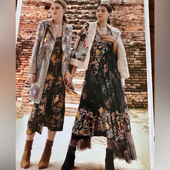 Johnny Was Rhio Mesh Dress size Small - Picture 2 of 8